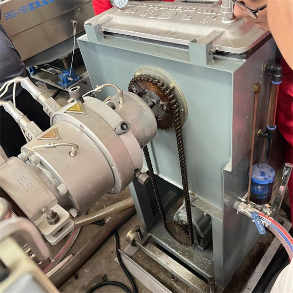 Water / Wind Cooling Spiral Pipe Extrusion Line Plastic Bridge Prestressed Post Tensioning