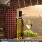 Single Wine Gift Tote Bag, Insulated Padded Thermal Wine Bottle Carrying Cooler