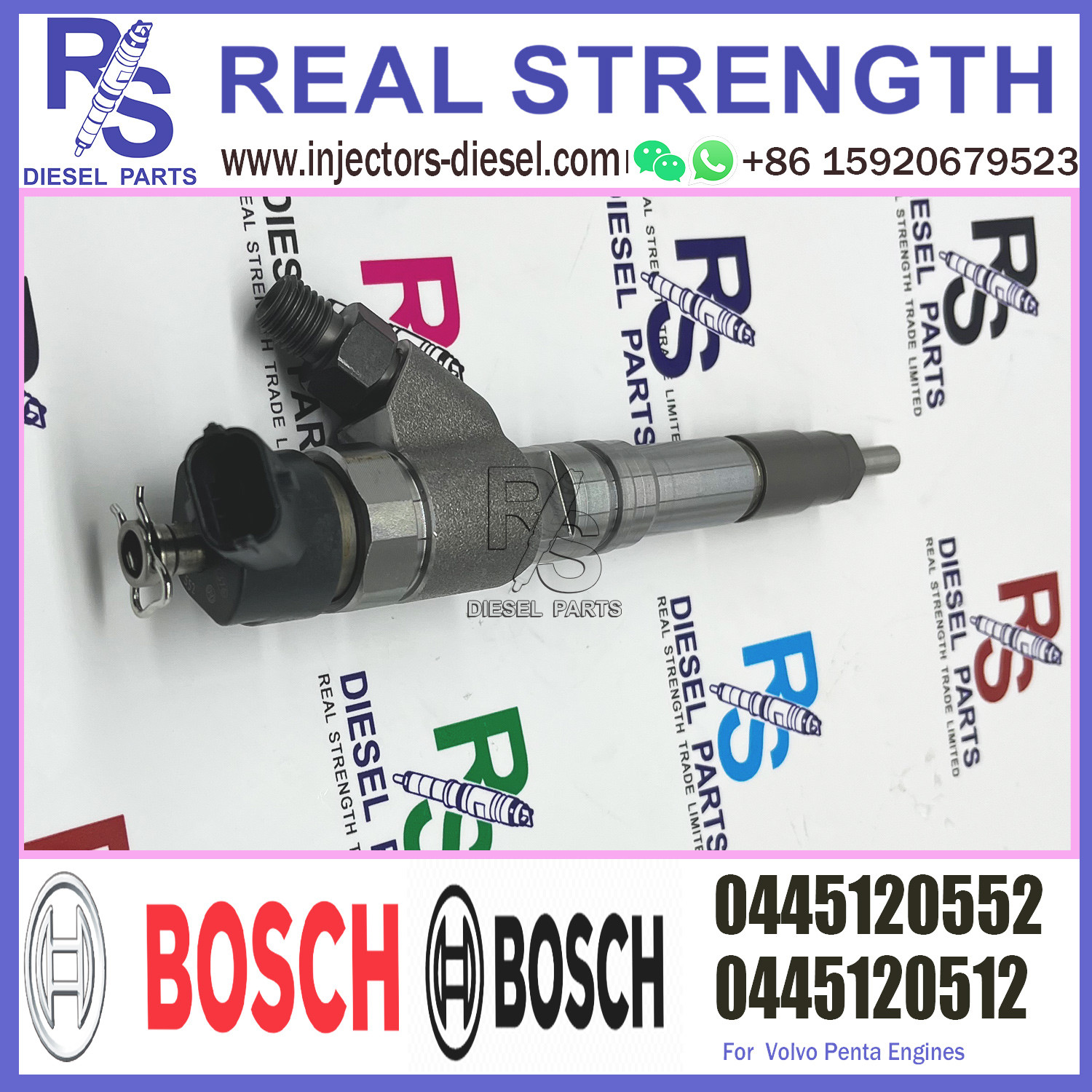 0445120552 BOSCH Diesel Injector 0445120512 V-O-L-V Penta Fuel Injection