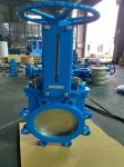 GG25 GGG40 GGG50 Cast Ductile Iron Knife Valves With Flange Ends