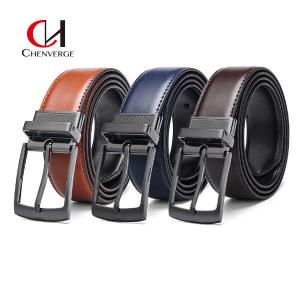 China Wearable Leather Men'S Business Belt With Reversible Buckle factory