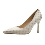 8666-8 Europe And The United States Sexy Pointed Shallow Mouth High Heels