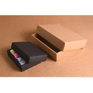 Wholesale Custom Foldable Sliding Rectangle Gift Coffee Mug Packaging Kraft