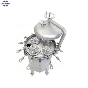 China SUS304 Stainless steel multi bag filter housing single bag filter housing industrial bag filter housing on sale