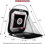 275mm Portable Practice Golf Net Target Sheet Outdoor Sports Products Automatic