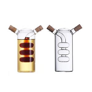 China Double Hole Separation Borosilicate Glass Olive Oil Bottle factory