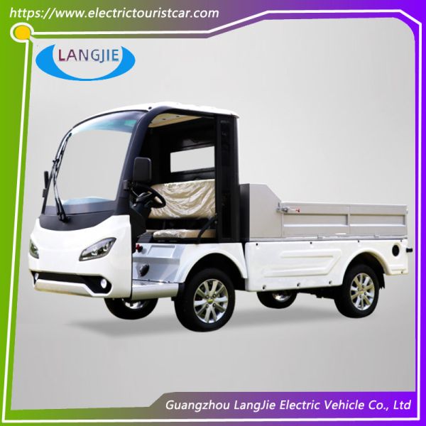 China 1000KGS Electric Carbage Collection Car AC Tourist Electric Utility Carts 2 Seats 100km For Range factory
