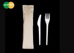 Cornstarch PLA Eating Utensils Set Disposable Heat Resistance