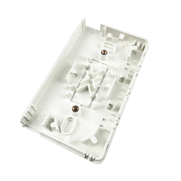 ABS 2-Cores Plastic Fiber Optic Faceplate Socket Panel For Indoor FTTX Network