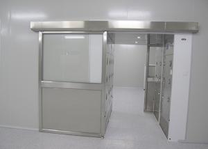 China Single Leaf Stainless steel 304 Auto Sliding Doors Air Shower tunnel for materials in clean room factory