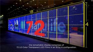 China Light Weight 1/8 Scan Hotel P6.25 Transparent LED Display factory