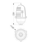IP67 FAA L810 AC220V LED Aviation Obstruction Light