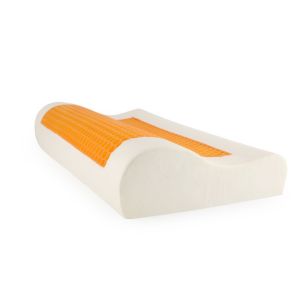 China Breathable Memory Foam Neck Pillow Slow Recovery Ergonomic Cooling 50D Foam Density factory