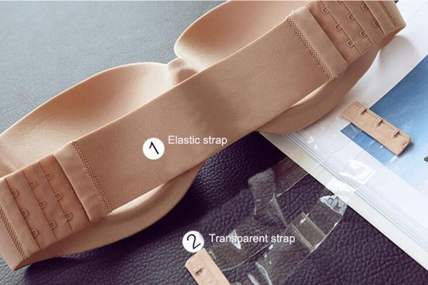 Factory wholesale one piece women's plus size strapless bras