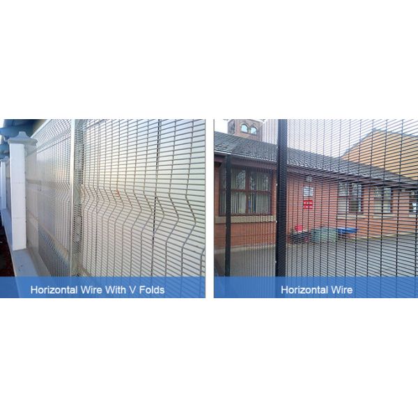 1.2m / 1.8m / 2.4m Panel Height 358 Anti Climb Security Fence For Prison