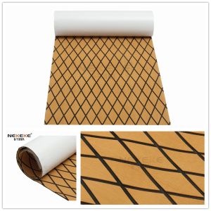 EVA Marine Artificial Teak Decking Non Slip Mat 6mm Thick Diamond Pattern