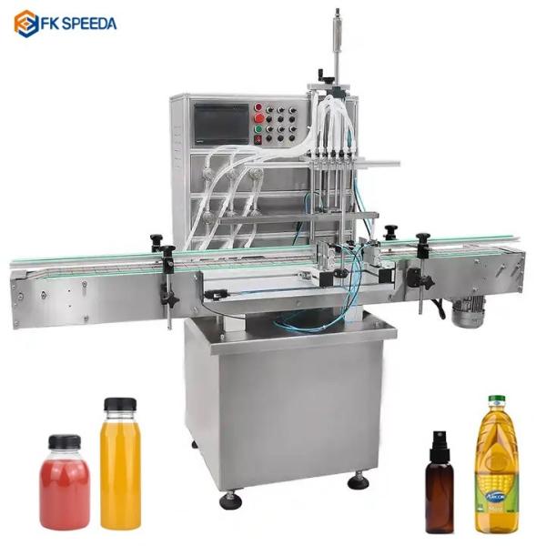 Automatic Magnetic Pump Liquid Filling Machine for Beer Juice Water Oil 1800mm