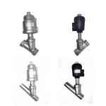 Stainless Steel 304 Y Type Angle Seat Pneumatic Valve for Sanitary Air Control