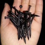 Concrete Boiled Black Metal Nails For Construction Carbon Steel Material