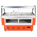 Hot ice cream dipping sauce cabinet display fridge cake display cabinet ice