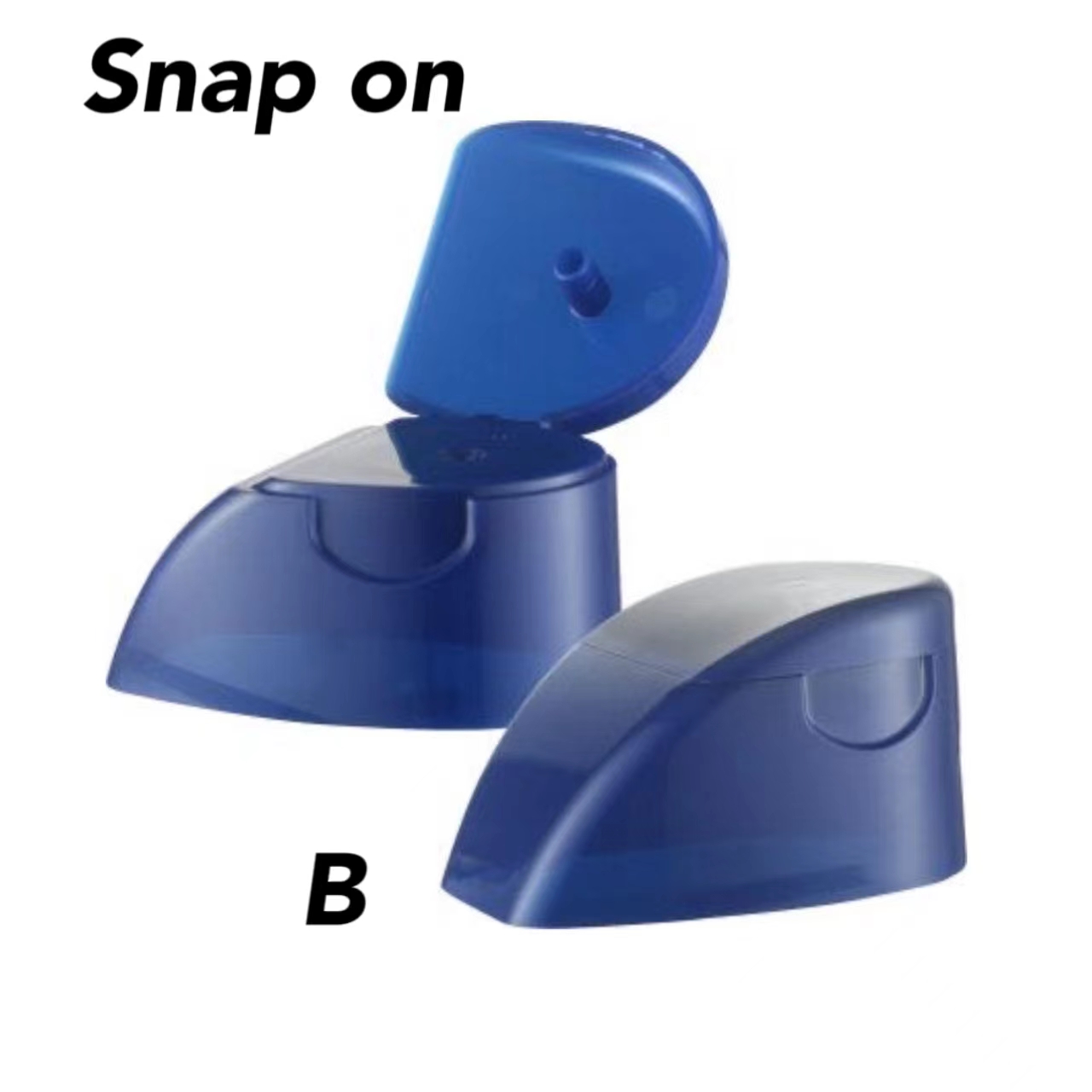 24mm Plastic Snap on Hair Conditioner Bottle with Oval Flip Cap Custom Order Accepted