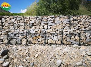 China Galvanized Fence Gabion Box Retaining Wall PVC Coated 4*1*1m factory