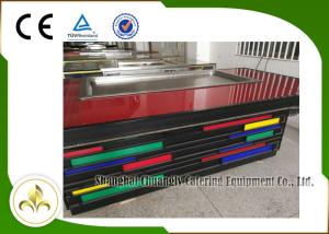 China S/S Electric Indoor Teppanyaki Grill 8 Seats Rectangle Fume Upper Exhaust factory