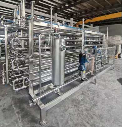 SUS 316 Pasteurization Equipment Big Capacity With Poor Fluidity