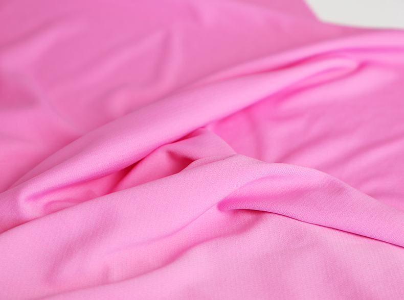 T Shirt Single Knit Cotton Fabric 100gsm Pink Plain