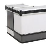 Customized Durability Cash Counter Table / Supermarket Steel Checkout Counters