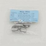 MFDS Metal Dental Preformed Molar Bands With Roth Buccal Tube Customized