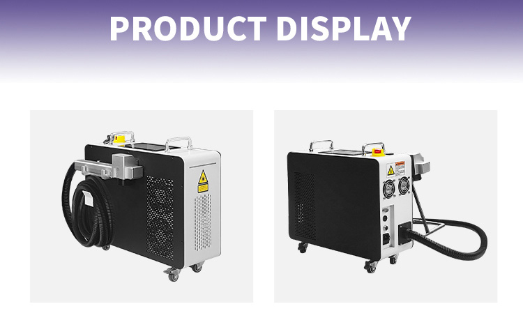 100w 200w 300w Pulse Laser Cleaning Machine for Oil Stain Rust Coating Materials Paints Removal in Sheet Metal Case