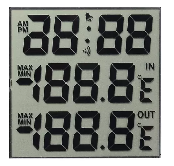 TN 7 Segment Graphic LCD Module Transparent 1/4 Duty 1/3 Bias