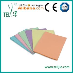 China 4ply 33cmx45cm Disposable Paper Bibs Rainbow Colors factory