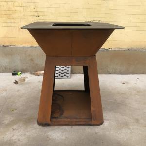China CE Outdoor Corten Steel Cooking Smoker Grill BBQ factory