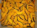 Frozen Steamed Sweet Pumpkin Slice with skin