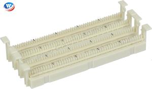 China PC Meterial 110 Wiring Blocks Without Leg Cream White 100 Pair factory