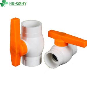China DIN Standard PVC Compact Ball Valve for Hot Cold Water Straight Through Channel factory