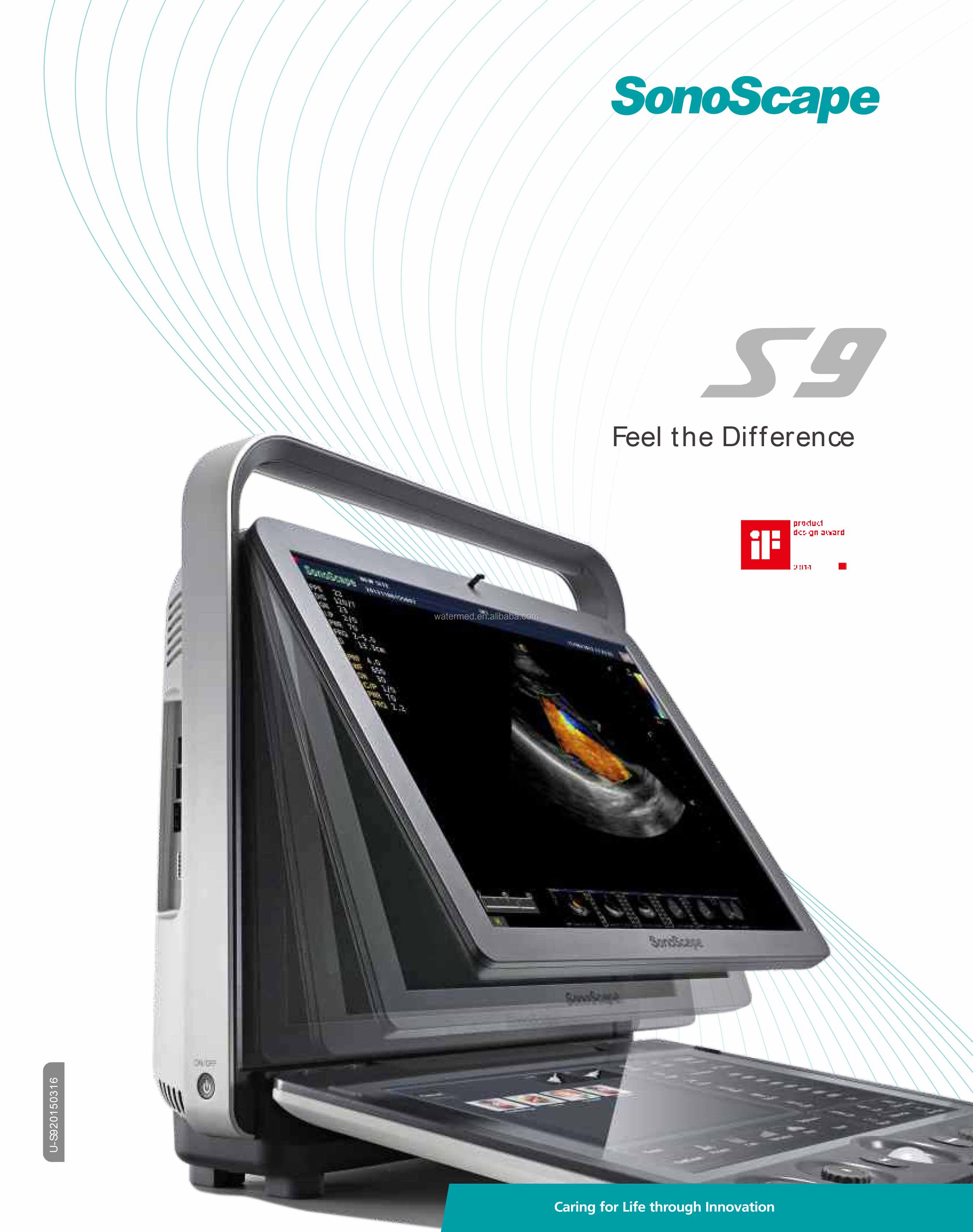 Portable 3D 4D Color Doppler USG&Sonoscape S9