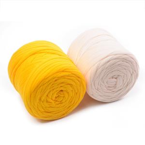 China professional fancy free samples tshirt yarn crochet hand knitting yarn factory