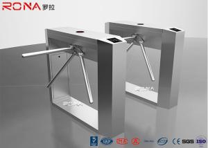 China Half Height Tripod Turnstile Gate Indoor / Outdoor Automatic RFID LED Ditector factory