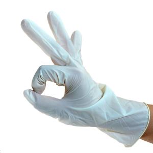 China Puncture Resistance Disposable Medical Gloves White Color For Laboratory factory