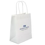 pantone color printing kraft paper bag flat handle paper bag