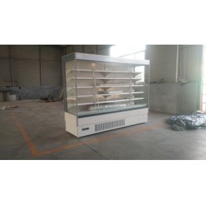 Plug In Open Display Fridge Cooler With 4 Layers Adjustable Shelf for Vegetable