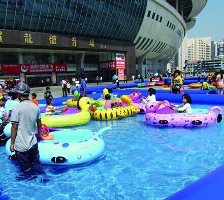 Inflatable Toy Boats For kids , Tiger Inflatable Motorized Bumper Boat
