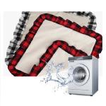 Double Sided Sublimation Pillow Case Blanks Printed Plaid Cotton Linen Pillow