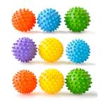 Spiky Massage Balls For Foot, Back, Muscles ，3 Soft To Firm Spiked Massager