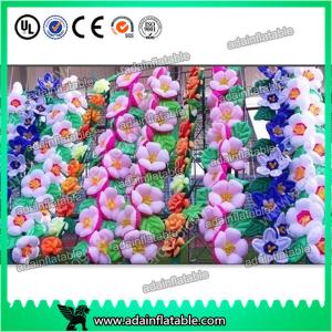 China 8m Customize Lighting Decoration Inflatable Flower Chain For Wedding Decoration factory