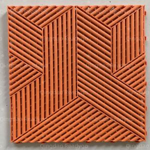 China Orange Heavy Duty Interlocking Floor Tiles Anti Slip Garagetrac Flooring factory