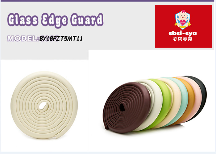 Soft Baby Safety Corner Guards Colorful Strip Edge Protector 3.5 X 1.2 X 200 cm Size